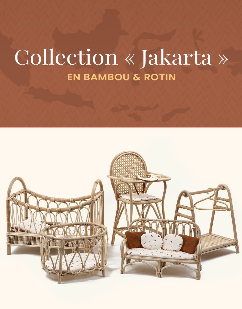 Table à langer Jakarta Mimbre Jimbaran pour poupée - Tutete