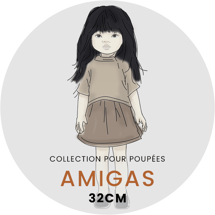 Minikane  Amigas - Ma Mini Valise Copenhague Tournesol MADE IN FRANCE