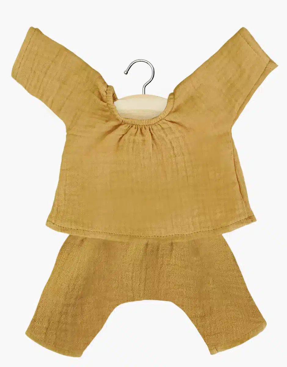 Ensemble Jana en gaze de coton camel