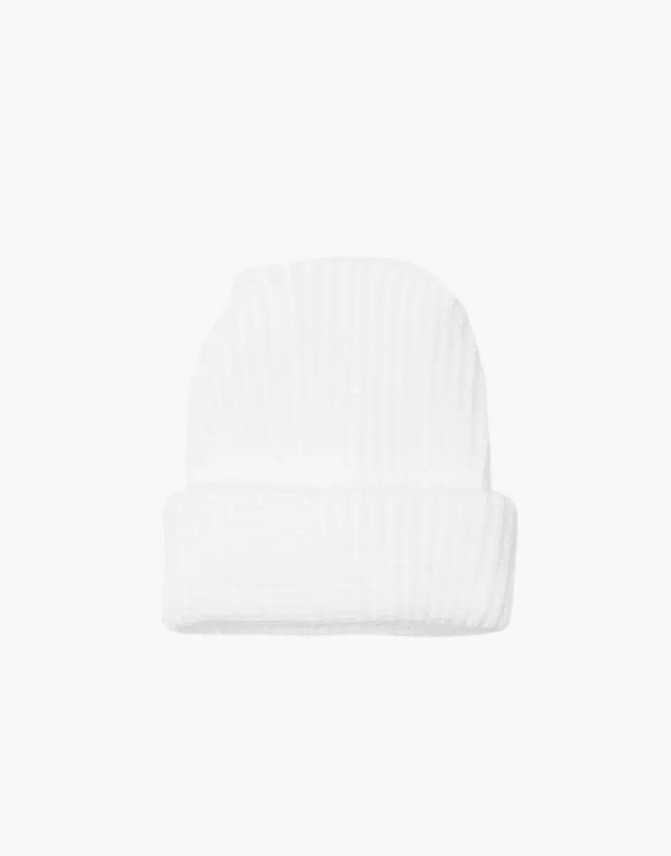 Bonnet Marius en tricot blanc