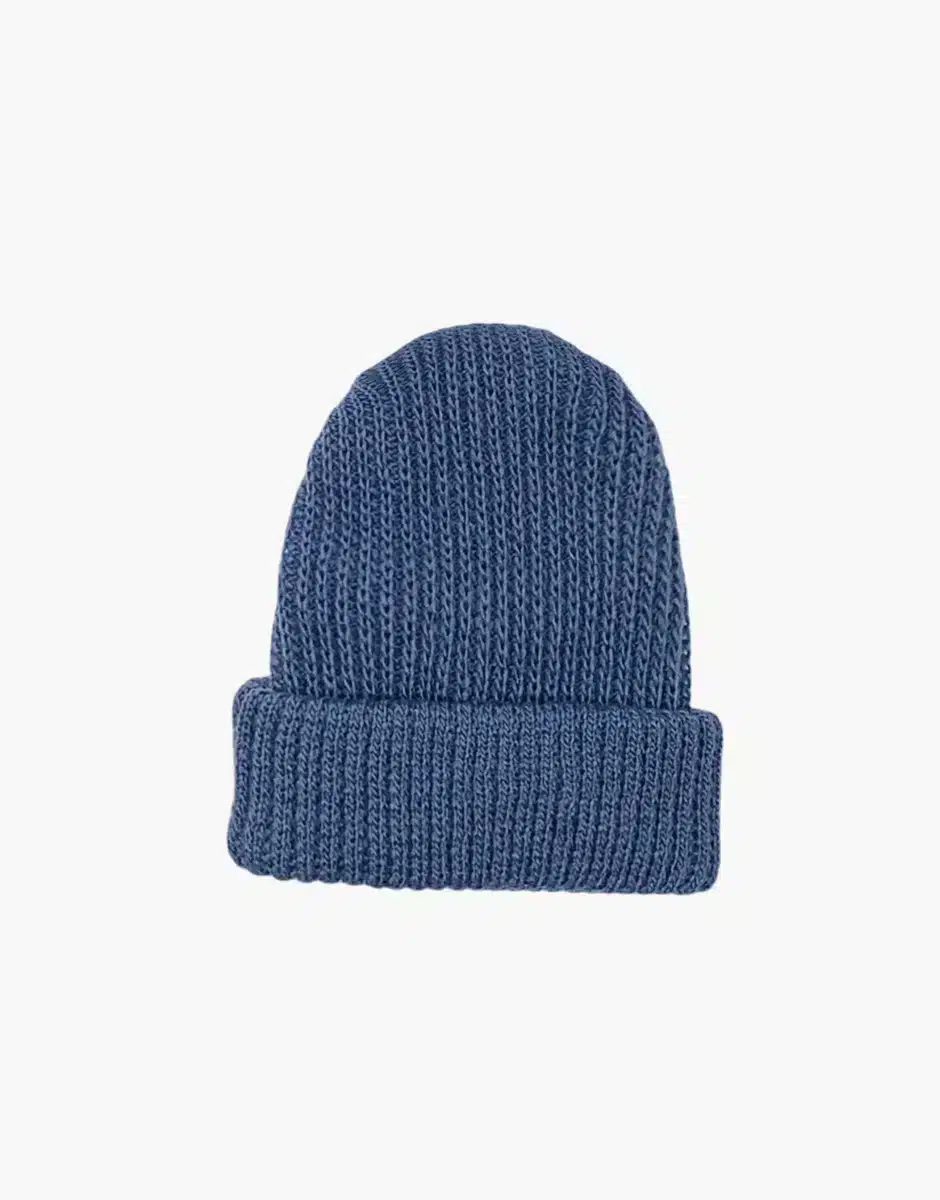 Bonnet Marius en tricot bleu foncé