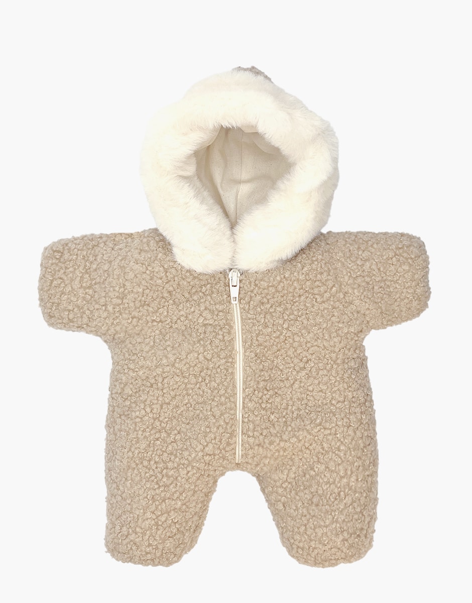 Babies – Combinaison Pilote en bouclette beige