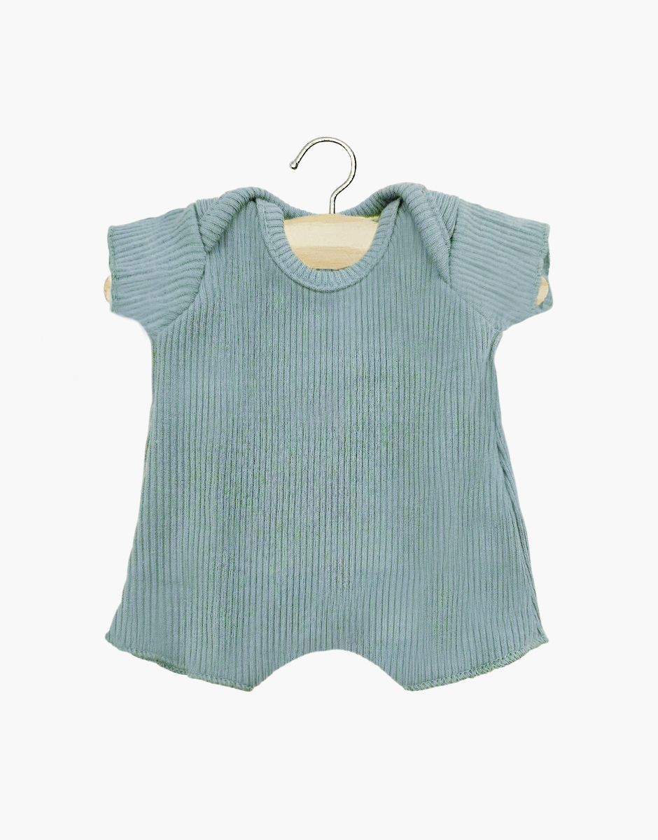 Babies – Body shorty en bord côte paon