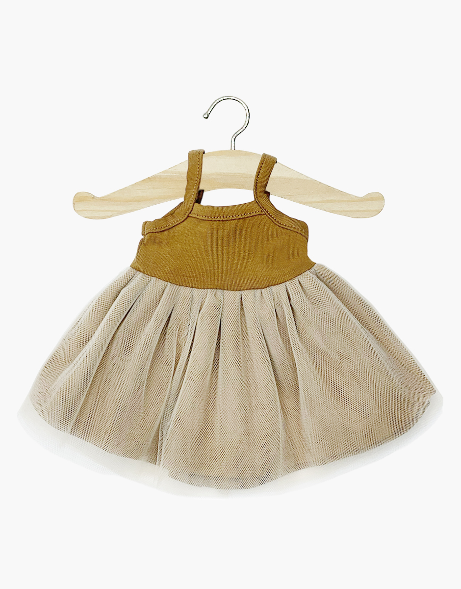 Tutu Rosella en jersey havane et tulle miel