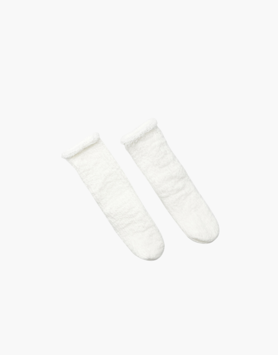 Paire de chaussettes en coton écru