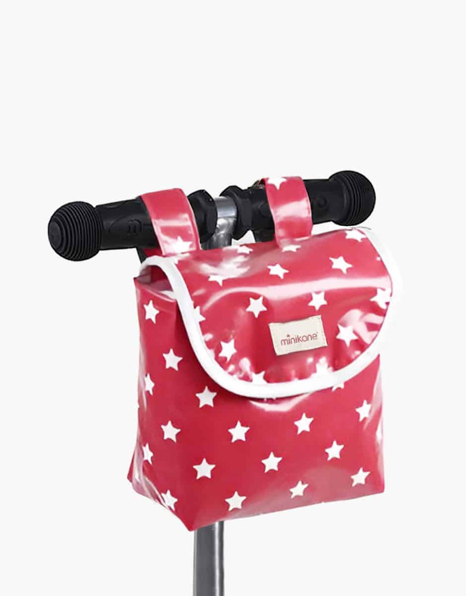 Sac de guidon en coton enduit Red star