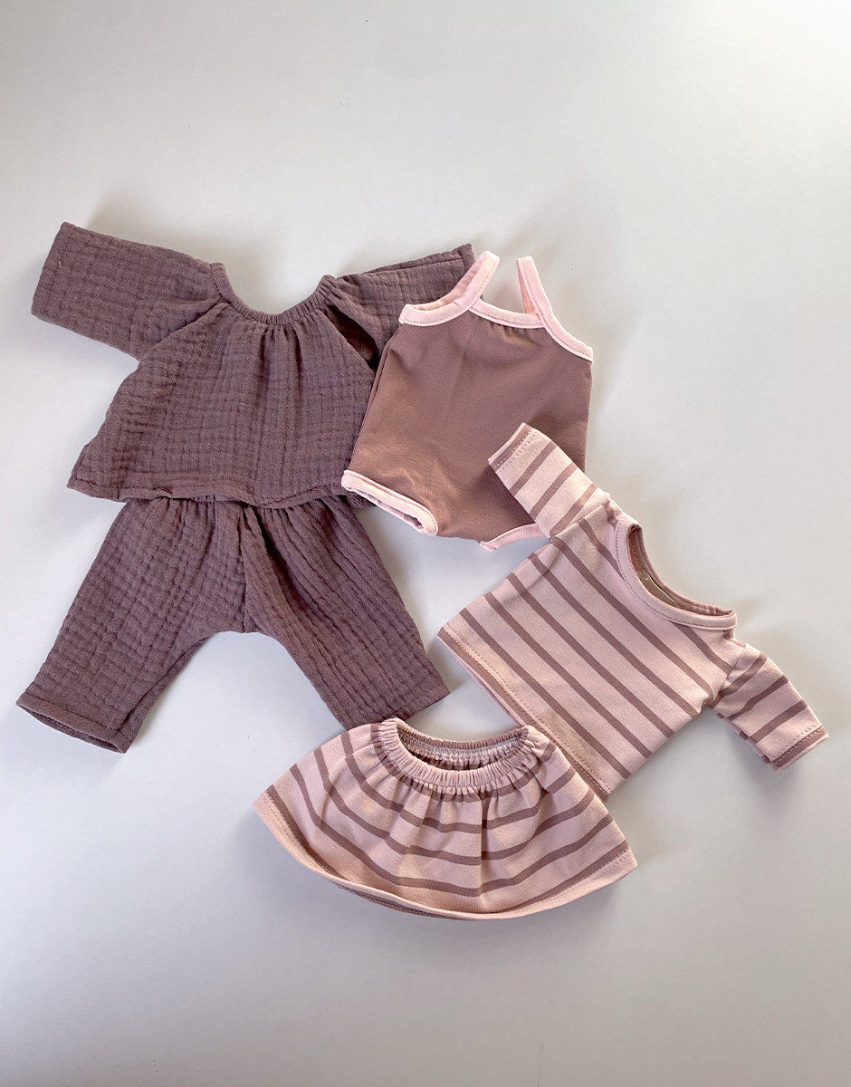 *Lot de vêtements pour GORDIS avec ensemble Jana en gaze de coton raisin