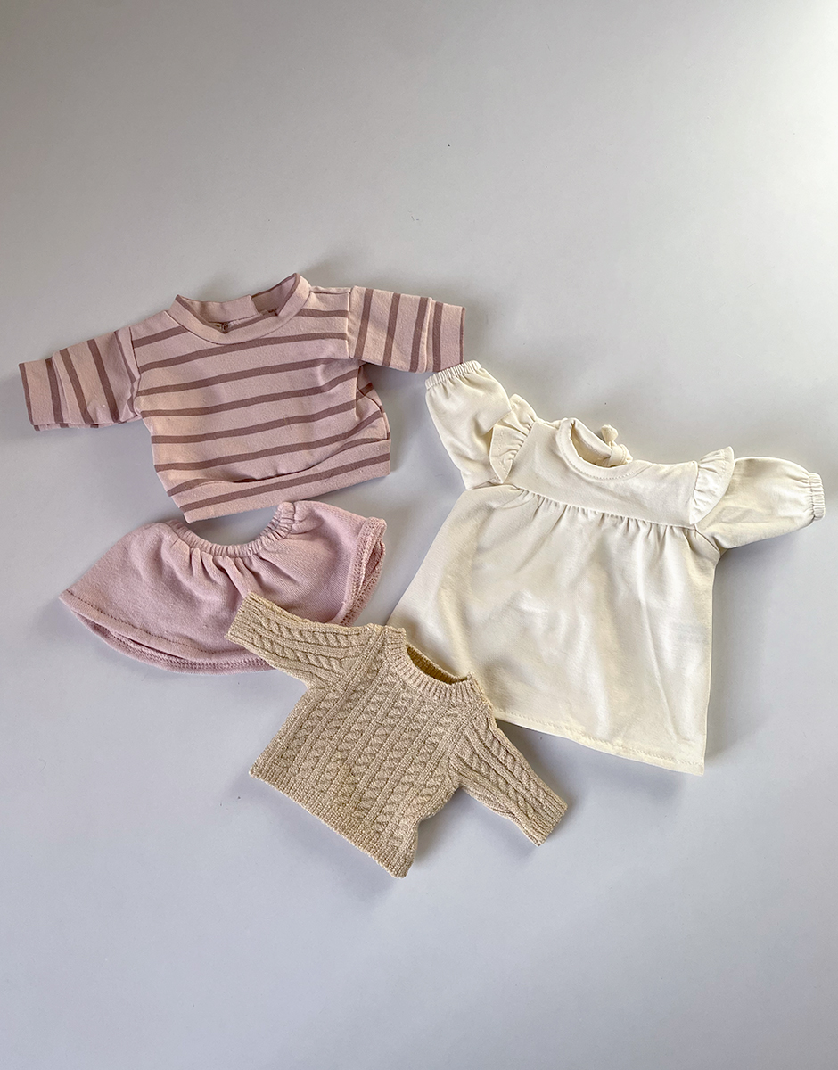 *Lot de vêtements pour GORDIS avec robe Mélodie écru